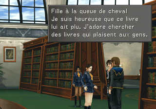 La fille à la queue de cheval qui discute à la bibliothèque de la BGU