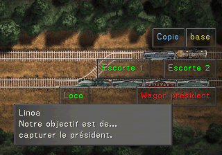 Description de la mission de Timber avec les trains miniatures. "Notre objectif est de... capture le président"