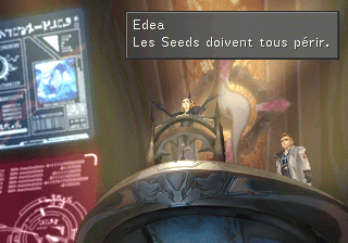 Edea fait un discours mortel avec Seifer à l'auditorium de la GGU. "Les SeeD doivent tous périr"